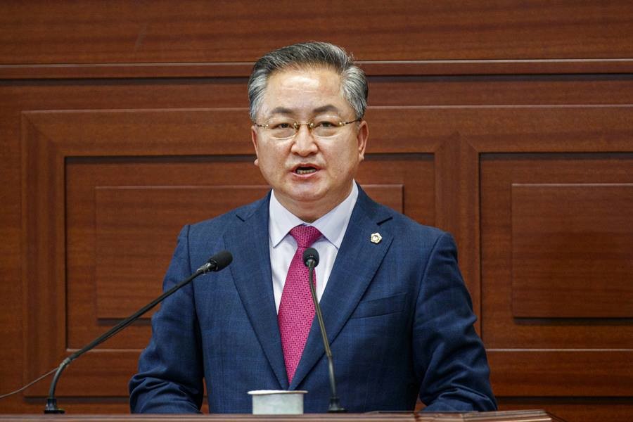 이동업 경북도의원 도정질문 모습/경북도의회