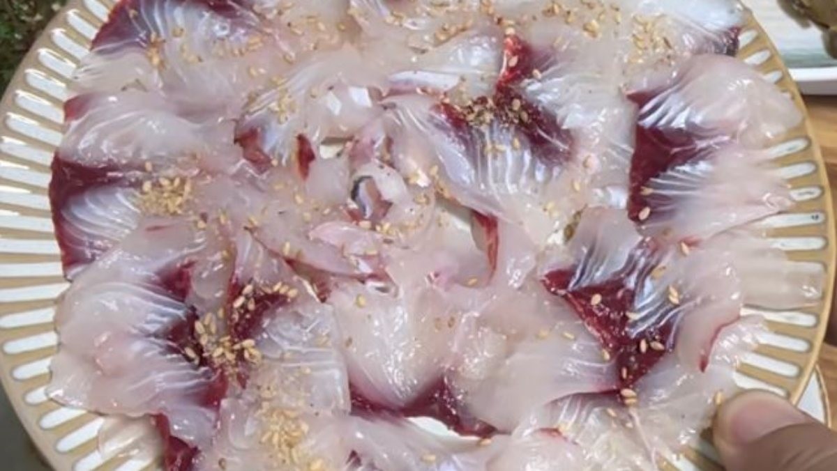 숭어회. / 유튜브 ‘생선선생 미스터S’