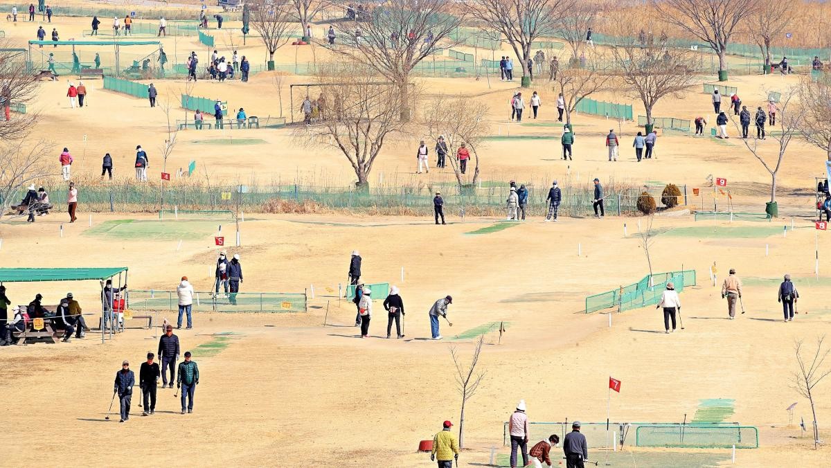 붐비는 파크골프장 풍경. 자료사진. / 뉴스1