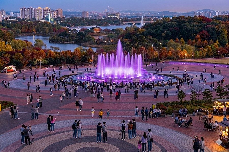 노래하는분수대(AI 생성 이미지)