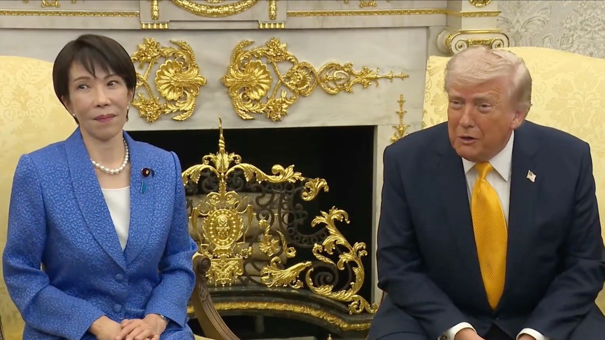 도널드 트럼프 미국 대통령(오른쪽)과 다카이치 사나에 일본 총리 / 유튜브 'The White House' 라이브 영상 캡처