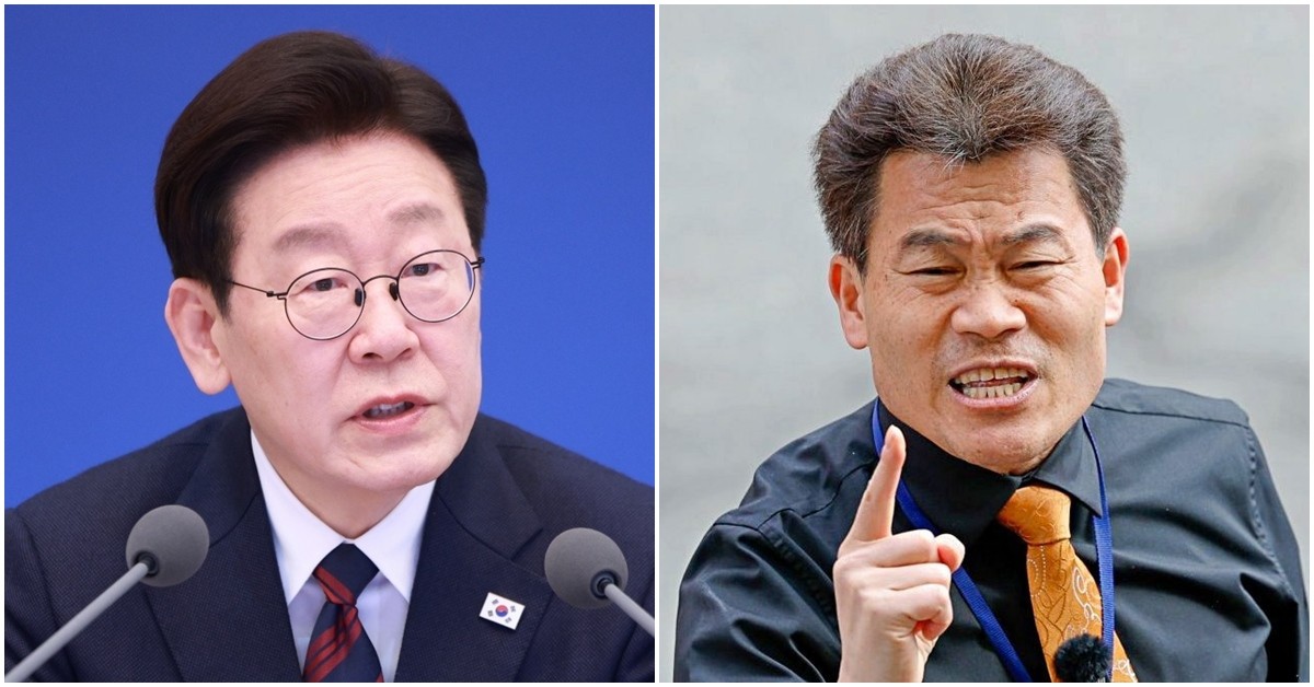 이재명 대통령(왼쪽)과 전한길 씨. / 뉴스1