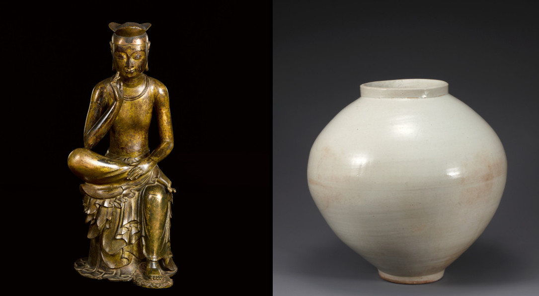 반가사유상, 달항아리 / 국립중앙박물관