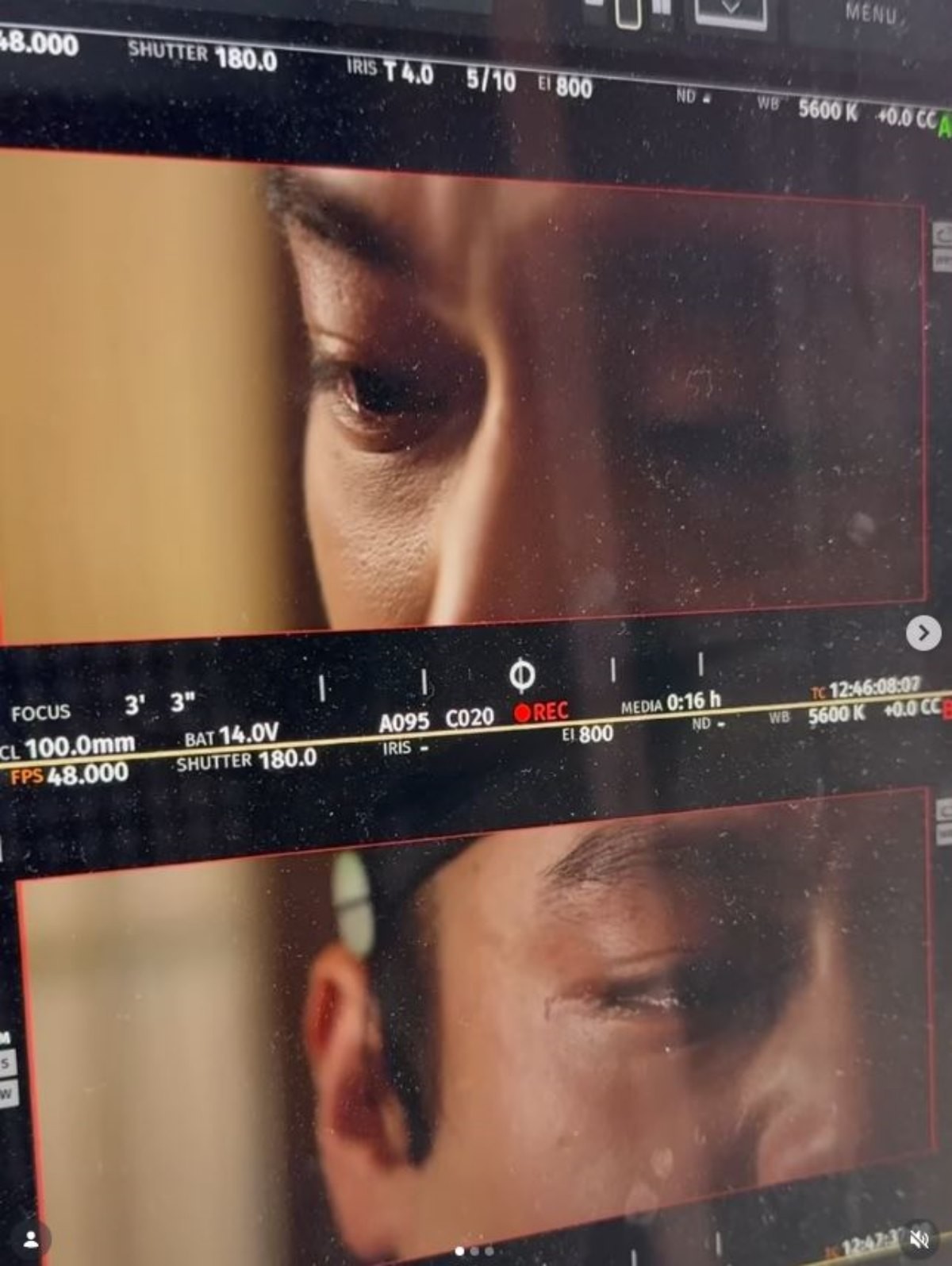 영화 '왕과 사는 남자' 이홍위 비하인드 영상 장면 중 일부. / YY엔터테인먼트 인스타그램