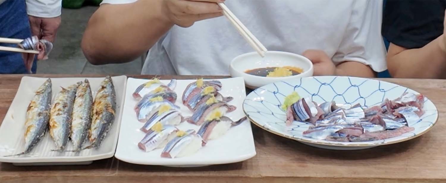 왼쪽부터 구이, 초밥, 회. / '일타쿠마' 유튜브 채널