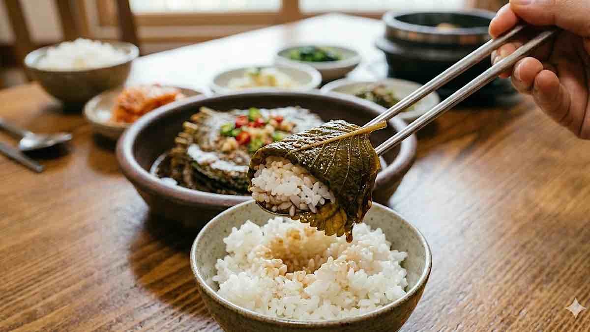 깻잎지 사진 (AI로 제작)