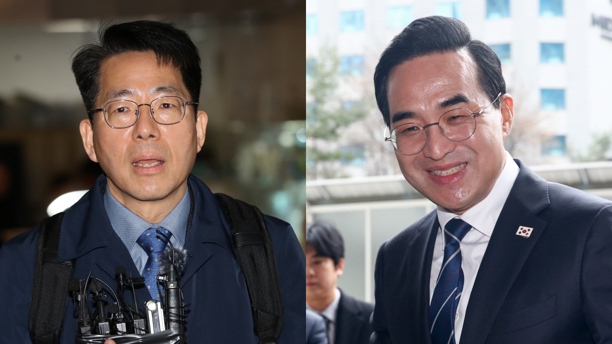 해양수산부 장관 후보자 황종우 한국해사협력센터 국제협력위원장(왼쪽), 기획예산처 장관 후보자 박홍근 더불어민주당 의원 / 뉴스1