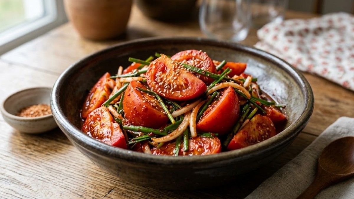 맛있는 토마토김치 / 기사 내용을 바탕으로 제작한 AI 이미지