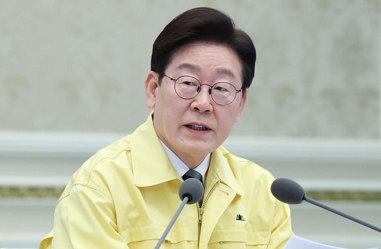 이재명 대통령이 23일 청와대에서 열린 제59차 중앙통합방위회의에서 발언을 하고 있다. / 뉴스1