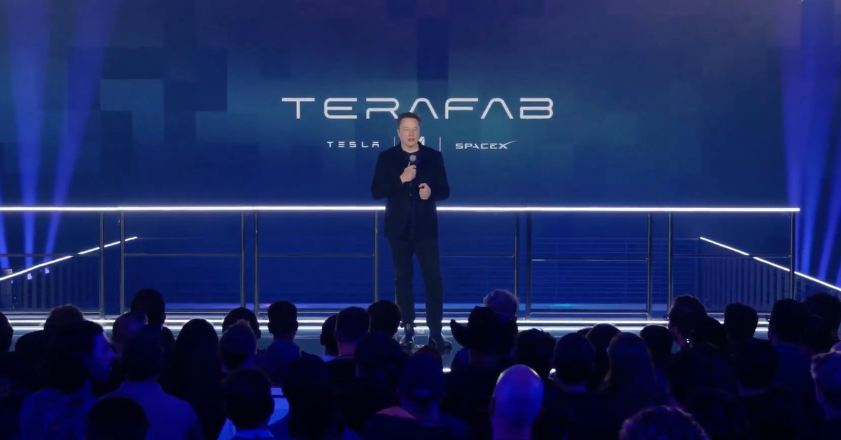 테라팹 발표 중인 일론 머스크  / 유튜브 '오늘의 테슬라 뉴스'