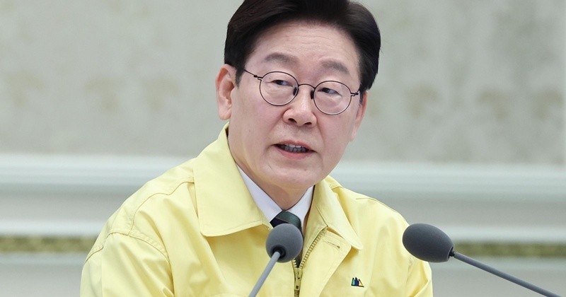 이재명 대통령이 23일 청와대에서 열린 제59차 중앙통합방위회의에서 발언을 하고 있다. / 뉴스1