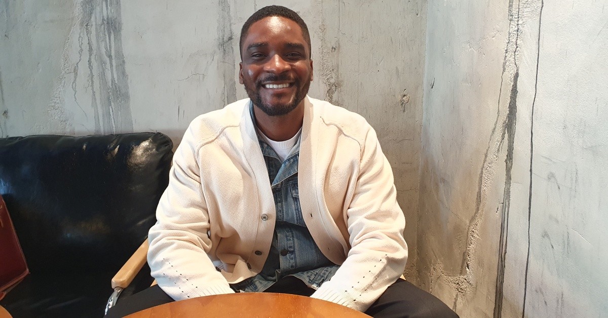 샘 오취리가 지난 23일 서울 용산구의 한 카페에서 연합뉴스와 인터뷰하고 있다.  / 연합뉴스