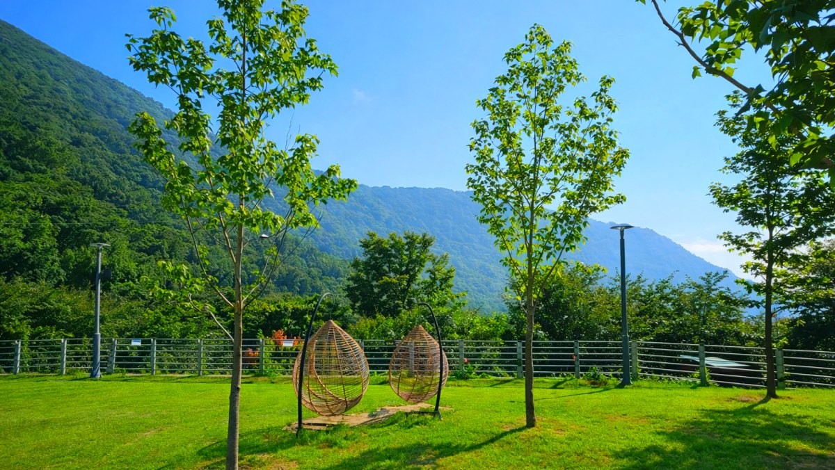 월아산 숲속의 진주. / 진주시 공식 블로그, AI