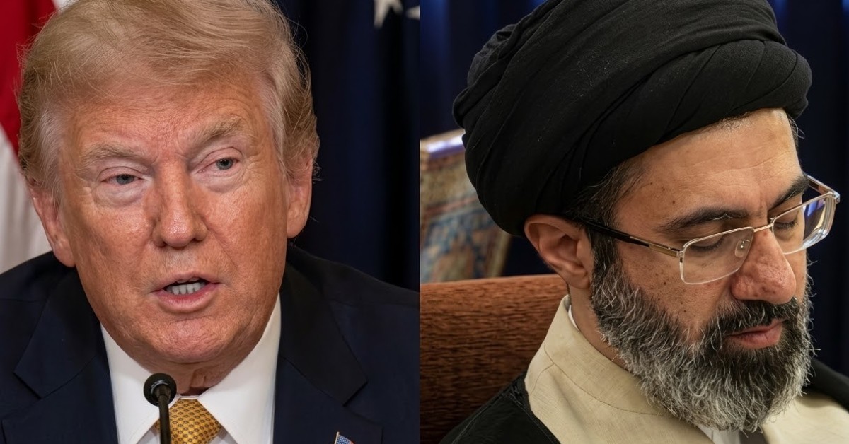 도널드 트럼프 미국 대통령(좌)과 이란의 새 최고지도자 모즈타바 하메네이 / 유튜브 'JTBC 뉴스'