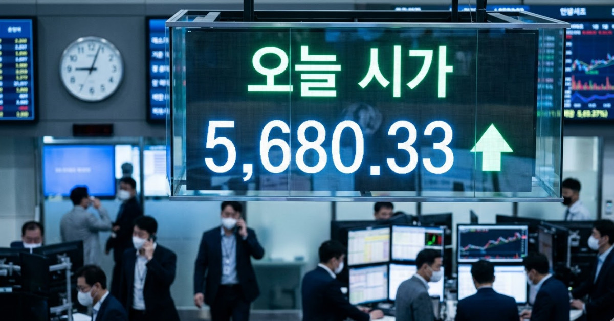 26년 3월 25일 코스피 시가. 기사 이해를 돕기 위해 AI로 제작한 이미지.