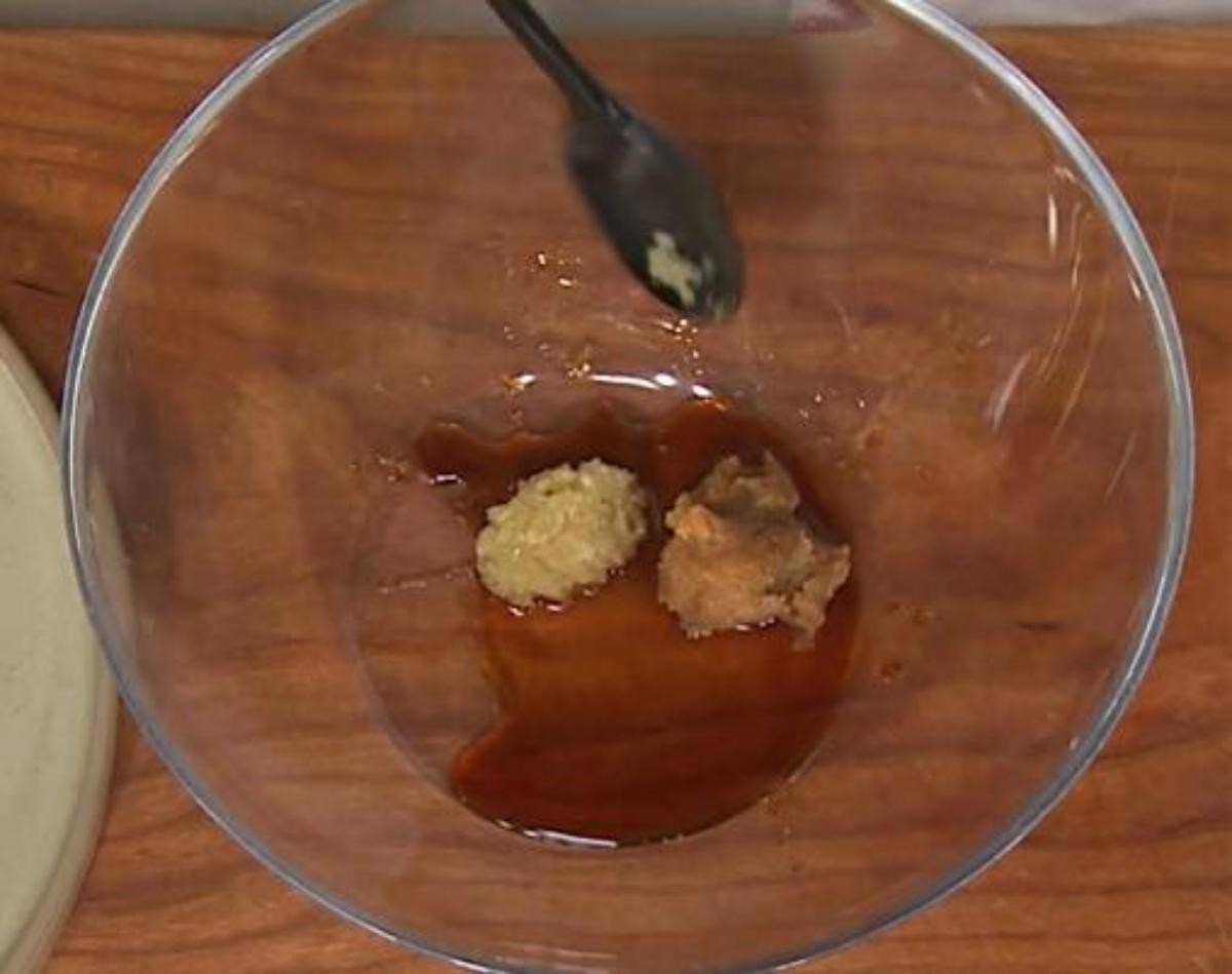 취나물 된장 무침 양념. EBS '최고의 요리비결'