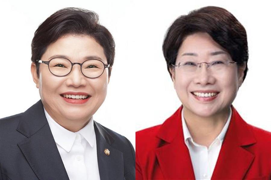 (왼쪽부터)임이자 국회 재정경제기획위원장과 이달희 국회의원/이철우 사무소 제공