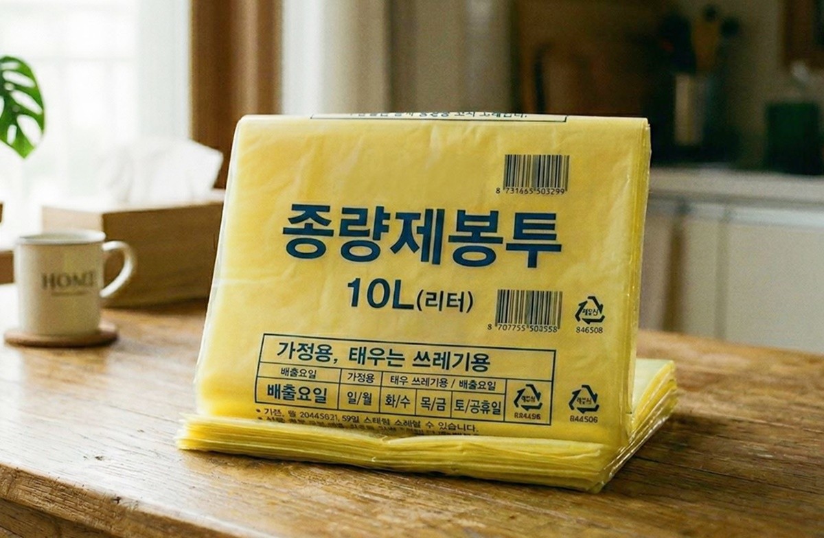 종량제봉투 모습. 기사 이해를 돕기 위해 AI를 활용해 제작한 자료 사진입니다. 실제 모습과 다소 차이가 있을 수 있습니다.