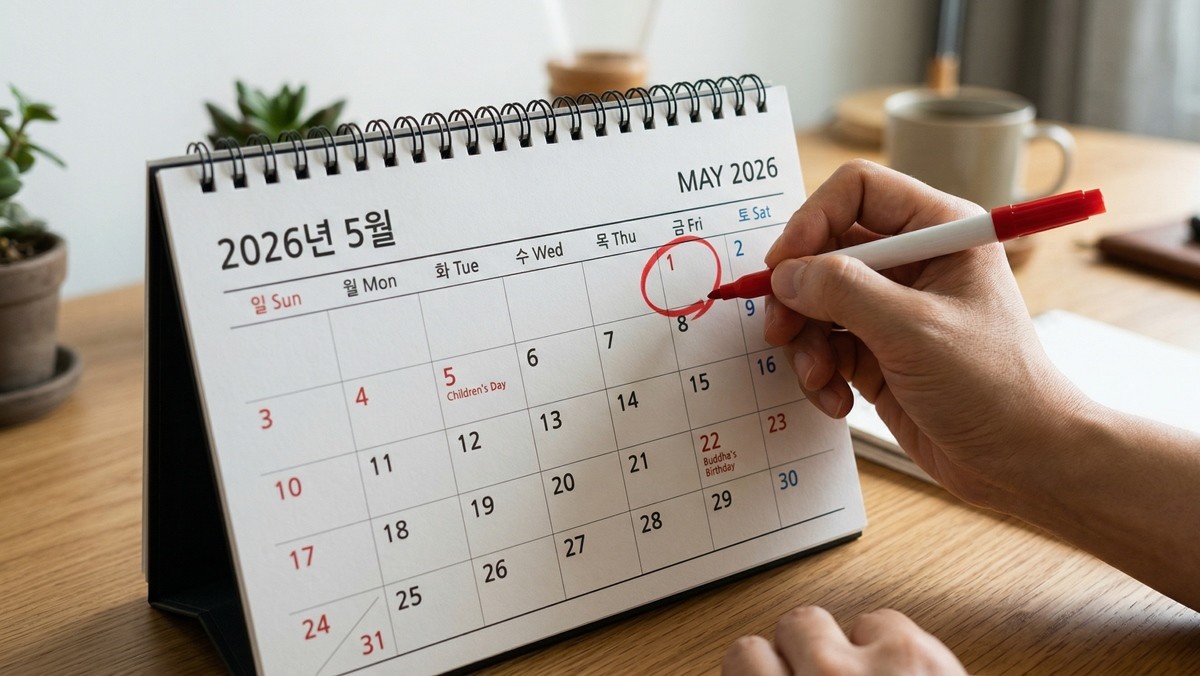 공휴일 지정이 유력한 2026년 5월 1일 노동절 자료 사진 / AI 생성 이미지