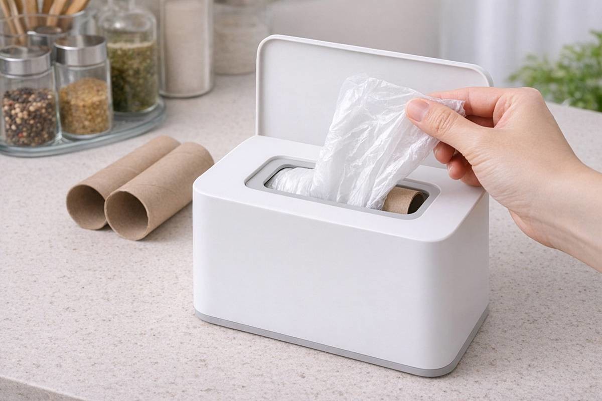 비닐을 휴지심에 돌돌 말면? 기사에 대한 이해를 돕기 위해 AI 툴로 제작한 자료 사진