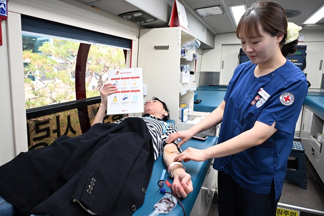 27일에 진행된 중구 사랑의 헌혈 행사 사진 / 사진=대전 중구