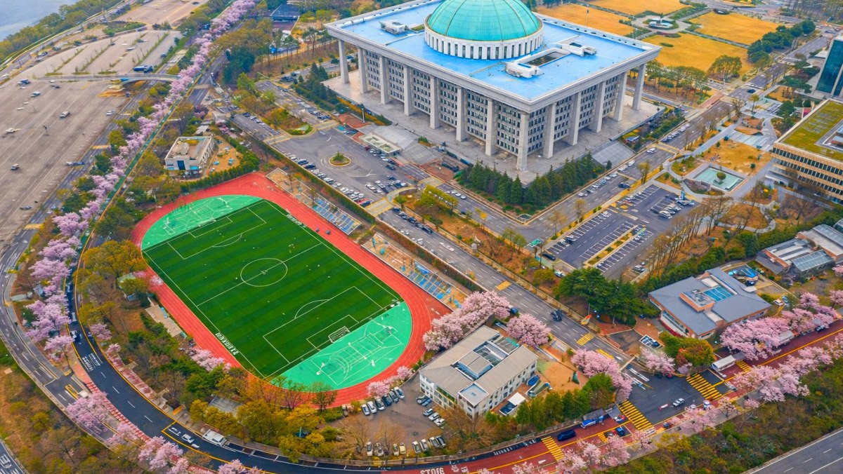 윤중로(여의서로) 벚꽃길. 기사 내용 토대로 AI툴 활용해 제작한 자료사진.