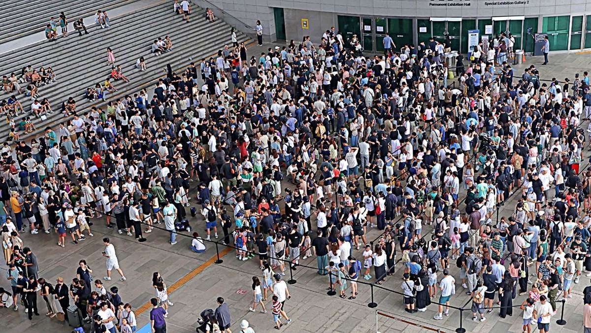 국립중앙박물관 찾은 구름 인파의 관람객들. 자료사진. / 뉴스1