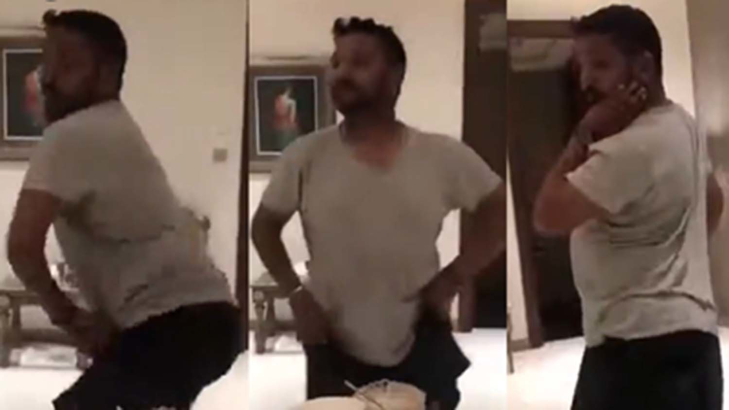 카시 파텔 FBI 국장으로 추정되는 남성이 춤을 추는 모습을 담은 영상의 일부.