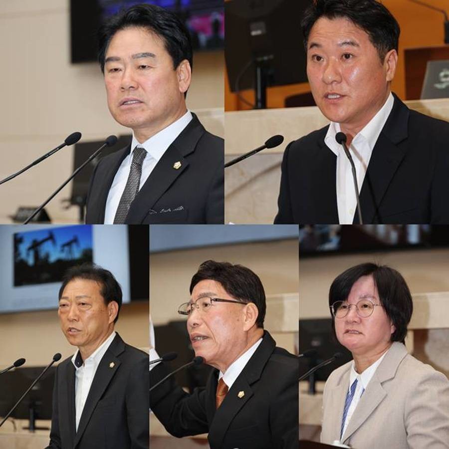 포항시의회 30일 임시회 5분 자유발언 의원들/이하 포항시의회