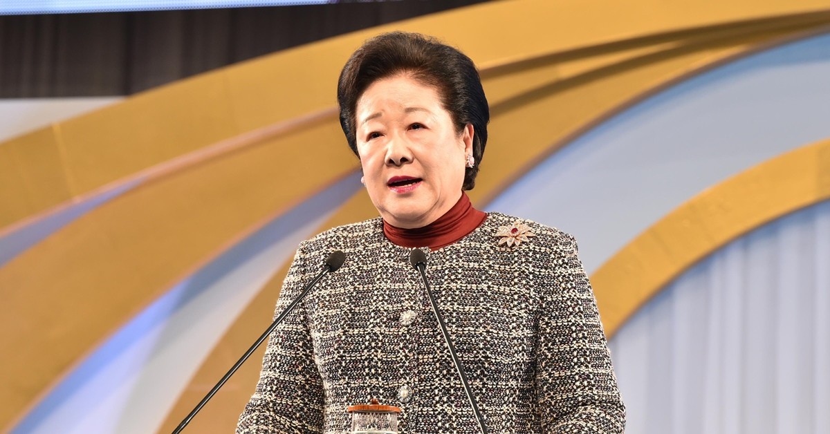 한학자 세계평화통일가정연합총재. / 세계평화통일가정연합