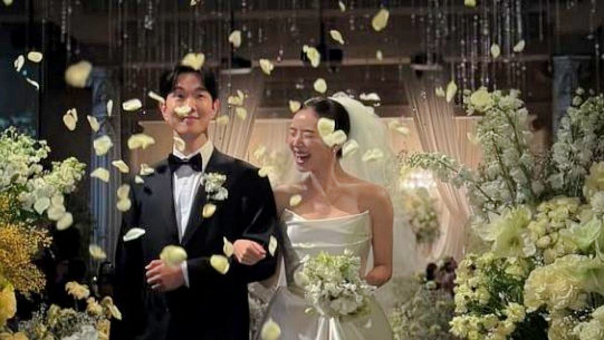 윤수영-김지영 부부 결혼식 모습. / 김지영 인스타그램