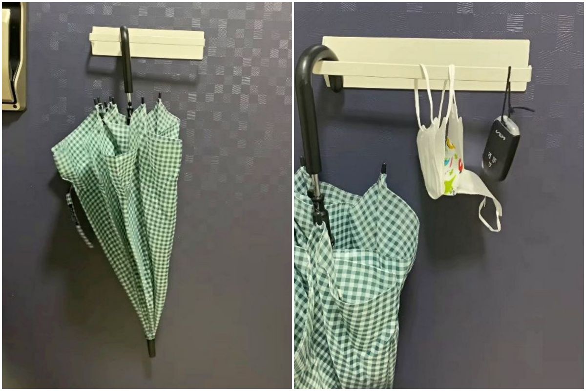 자석 키친타월 걸이, 현관문에 활용하기 꿀팁. / 유튜브 '살림로그_살림을 기록하다.'