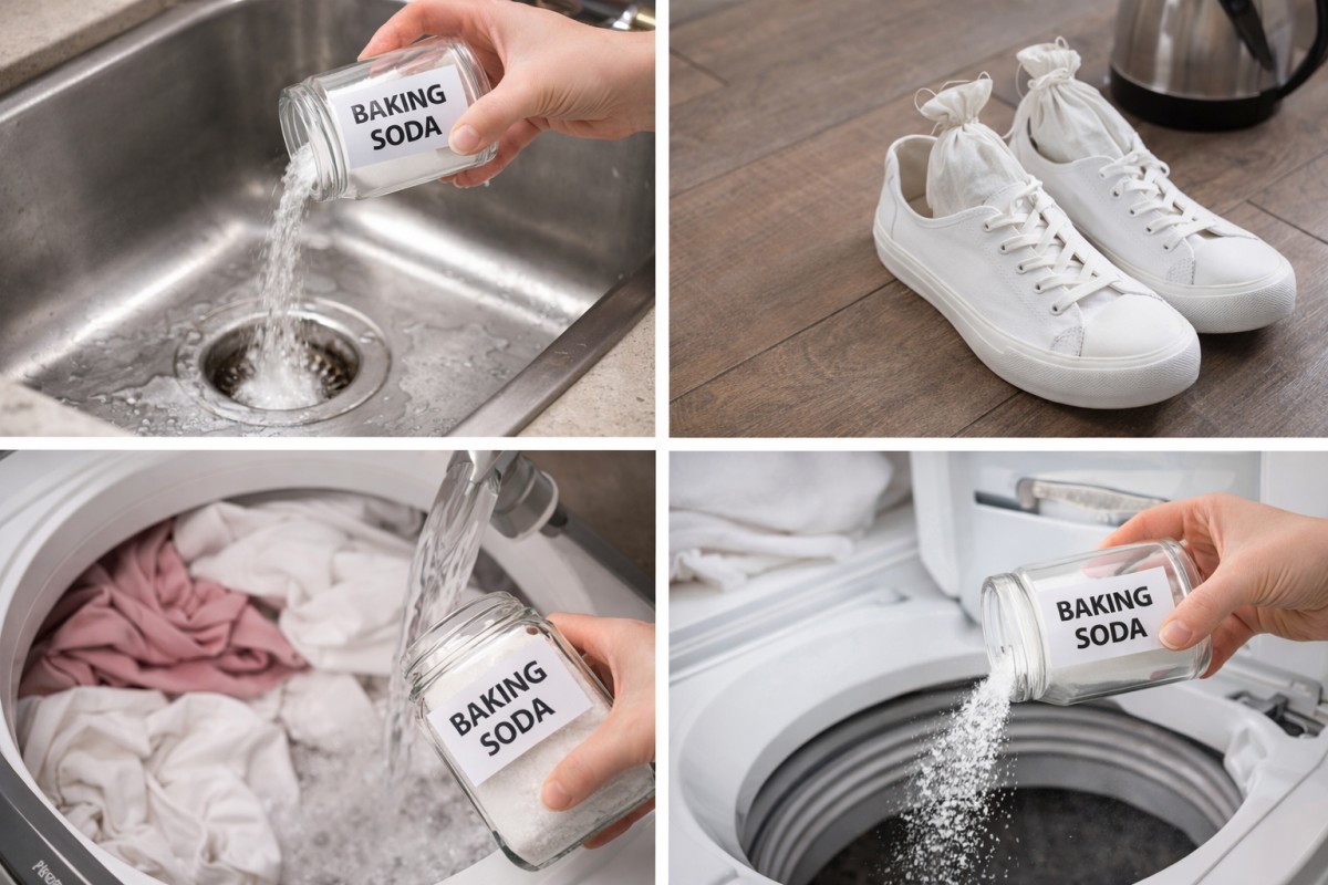 베이킹소다를 활용한 모습 / 기사 내용을 바탕으로 제작한 AI 이미지