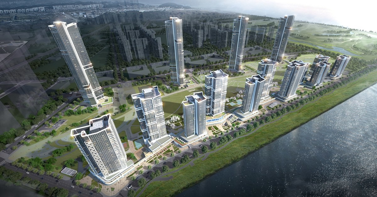 단지 조감도. / 포스코이앤씨