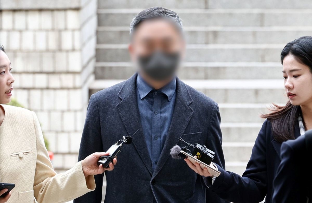 10조 원대 전분 및 당류(전분당) 가격 담합 의혹을 받는 임 모 대상 대표가 지난달 31일 오후 서울 서울중앙지법에서 열린 구속 전 피의자 심문(영장실질심사)에 출석하고 있다. / 뉴스1