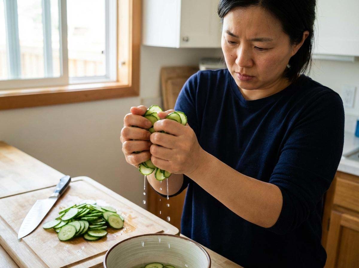 오이 짜기. 기사 내용 토대로 AI툴 활용해 제작한 자료사진.