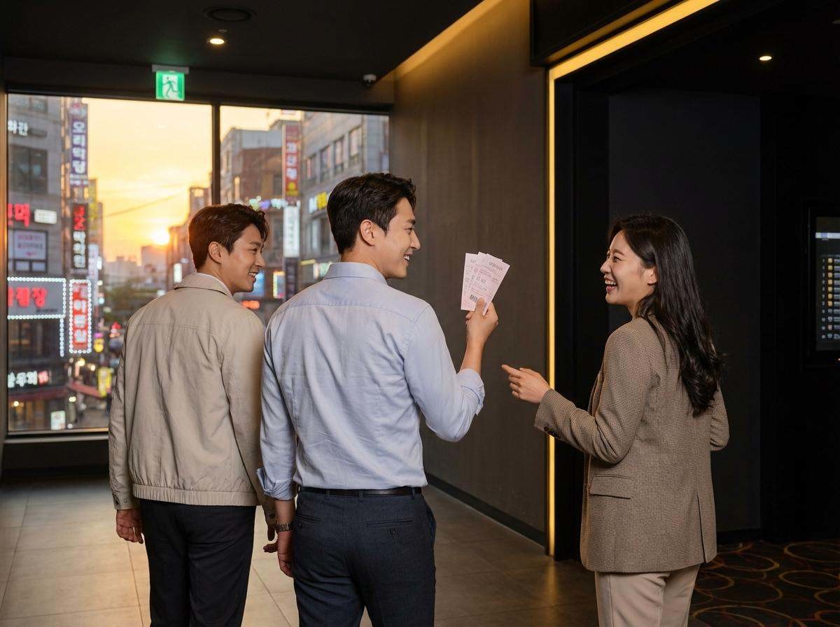 영화관 찾은 사람들. 기사 내용 토대로 AI툴 활용해 제작한 자료사진.