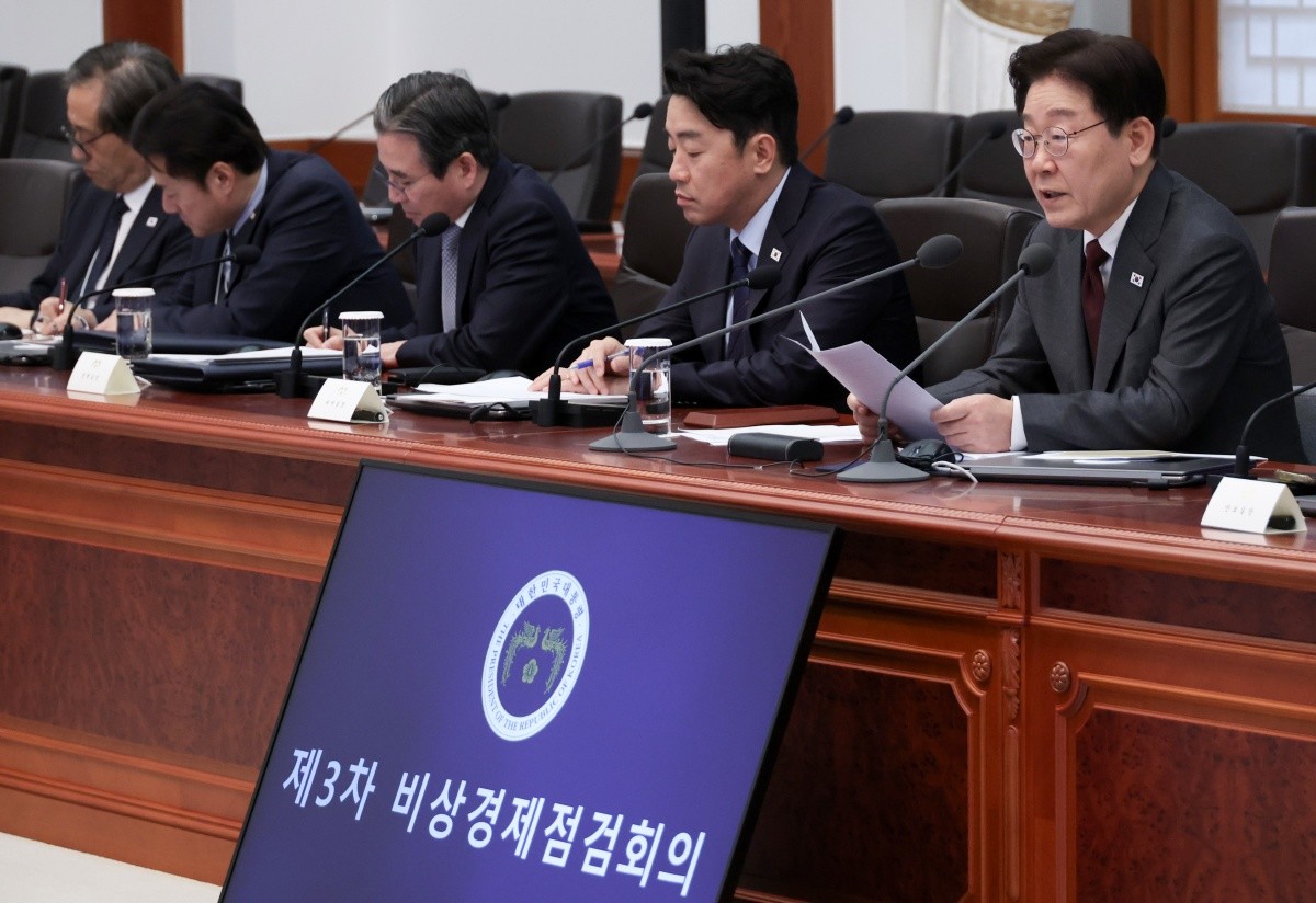 이재명 대통령이 지난 1일 청와대에서 열린 제3차 비상경제점검회의에서 발언하고 있다. / 뉴스1