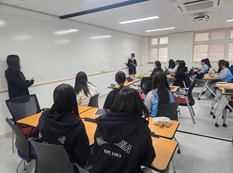 경북교육청 고교학점제 학교 간 공동교육과정 수업 모습/경북교육청