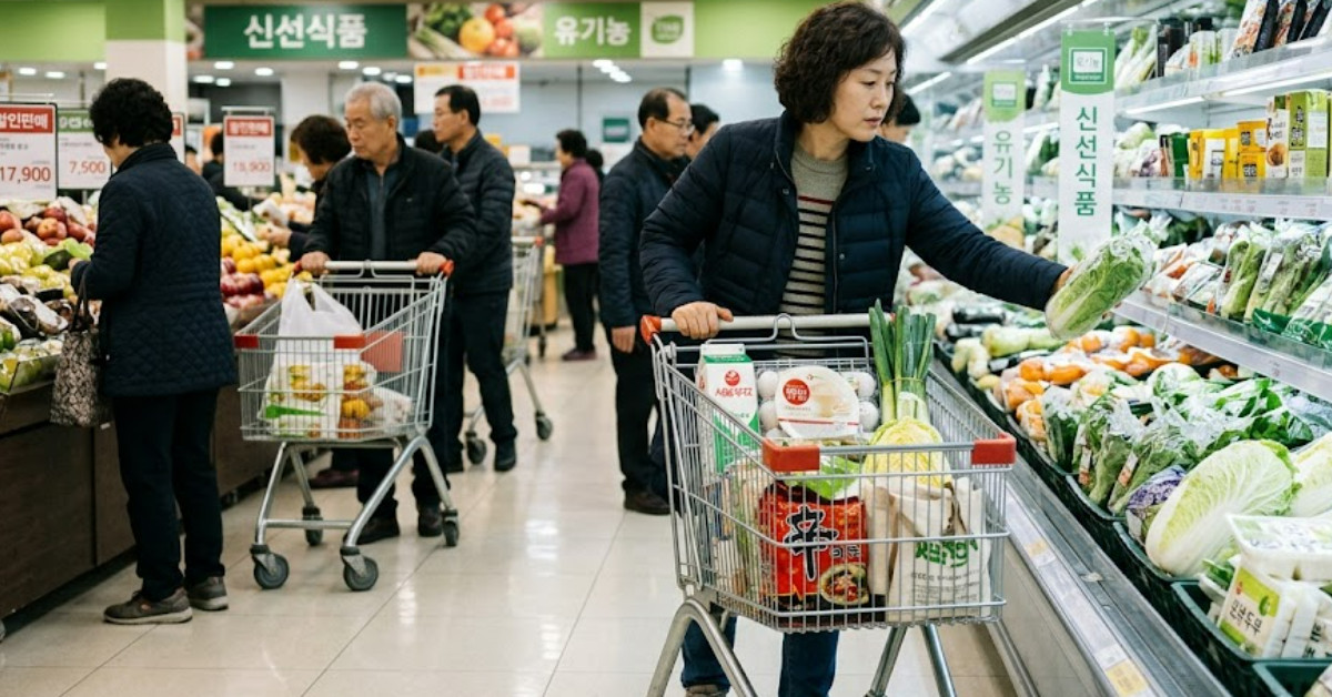 장 보는 사람. 단순 자료 사진. 기사 이해를 돕기 위해 AI로 제작한 이미지.