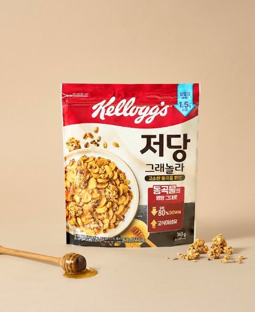 당은 줄이고 통곡물·식이섬유 강화한 ‘저당 그래놀라’ 출시 / 켈로그 제공