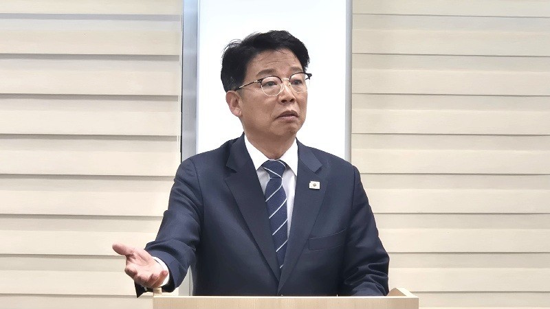 2일 김찬술 예비후보도 대전시의회를 방문해 문제를 제기한 김·박 예비 후보를 비판했다. /사진=김지연 기자