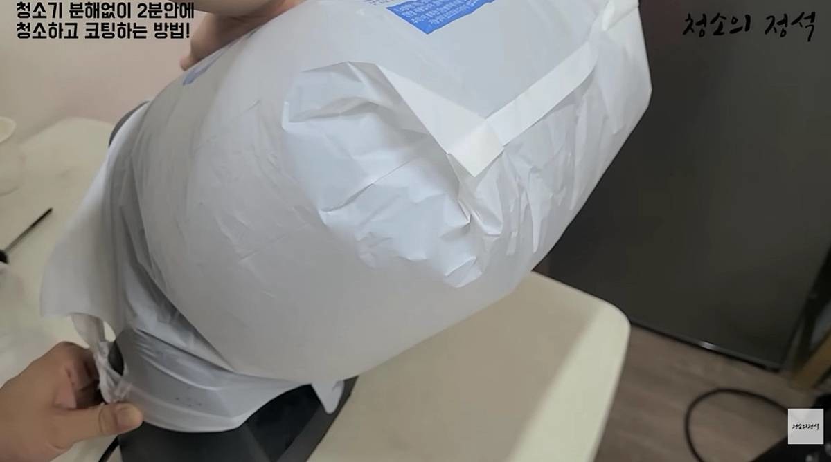 선풍기에 비닐을 씌우면? / 유튜브 '청소의정석'
