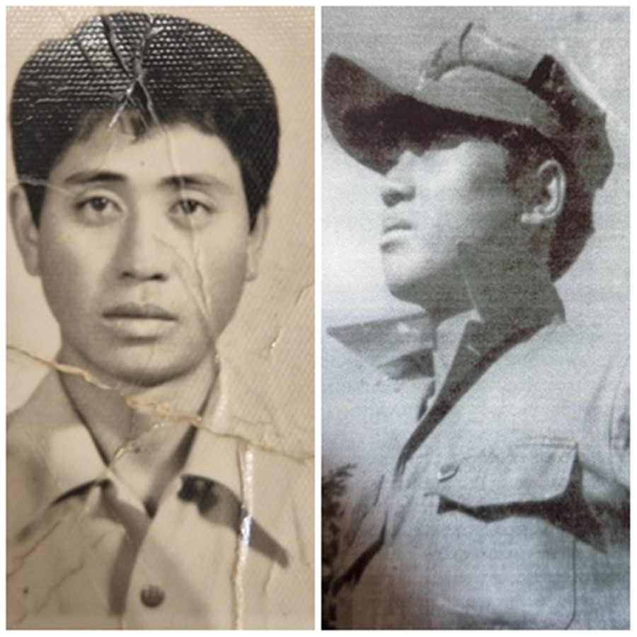 4대 해병 가문 사진 위 왼쪽부터 1대 해병(故 김재찬 옹), 2대 해병(김은일 옹),    아래 왼쪽부터 3대 해병(김철민), 4대 해병(이병 김준영)