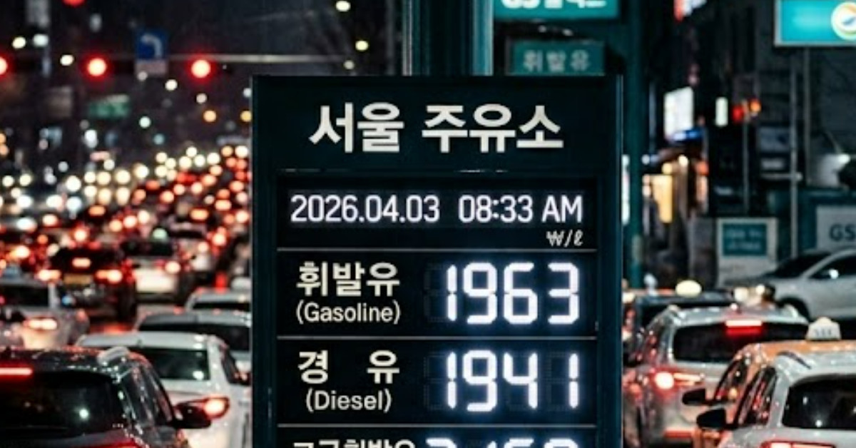 26년 4월 3일 서울 유가. 단순 자료 사진. 기사 이해를 돕기 위해 AI로 제작한 이미지.