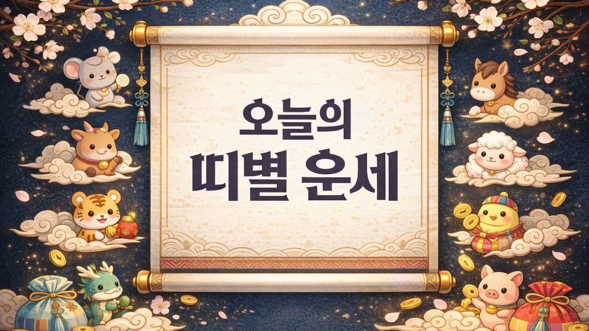 '4월 4일 오늘의 띠별 운세는?' 기사 내용 토대로 AI툴 활용해 제작한 자료사진.