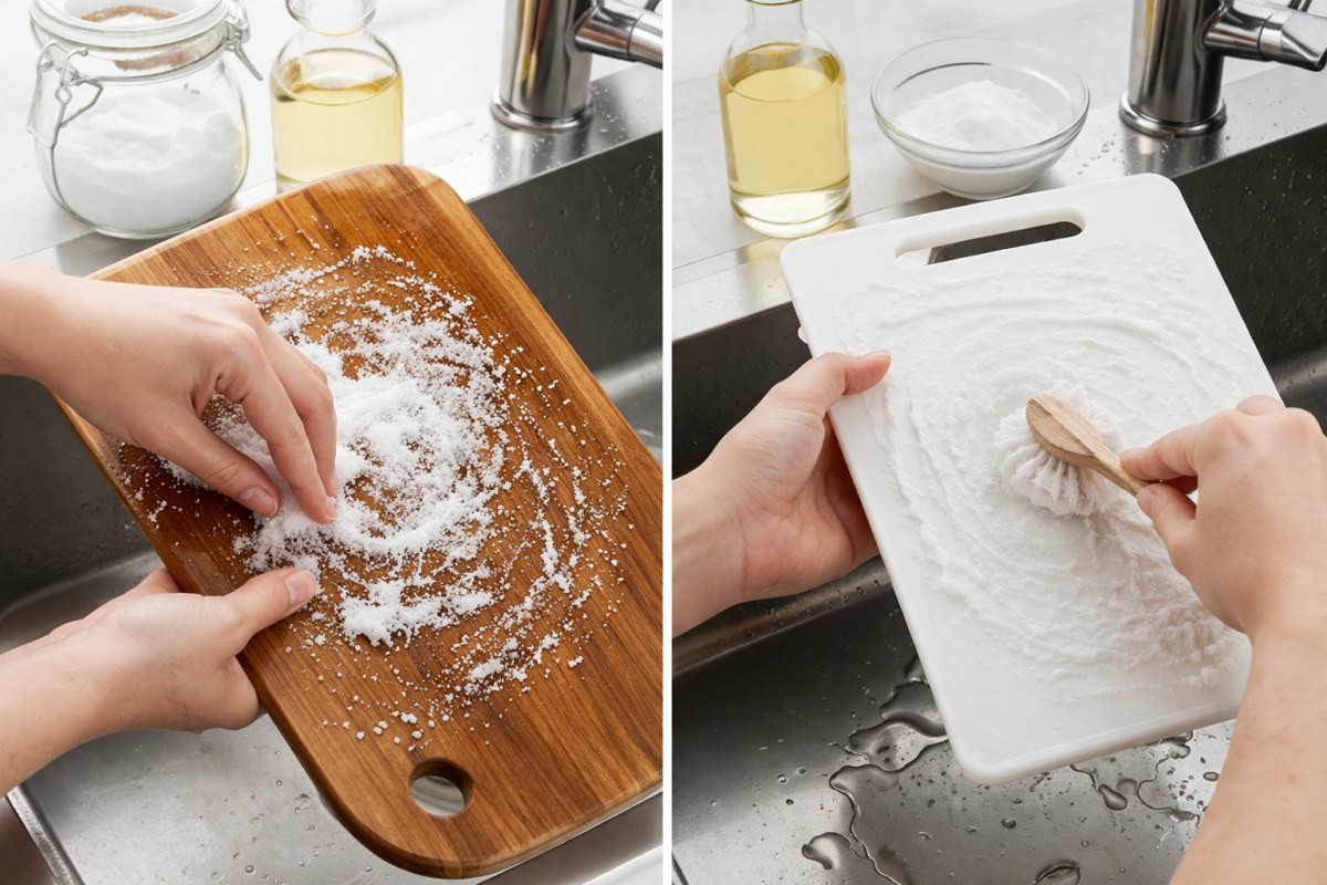 도마를 세척하는 모습 / 기사 내용을 바탕으로 제작한 AI 이미지