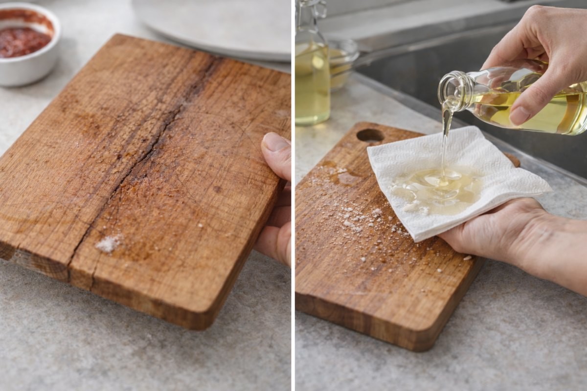 도마를 세척하는 모습 / 기사 내용을 바탕으로 제작한 AI 이미지