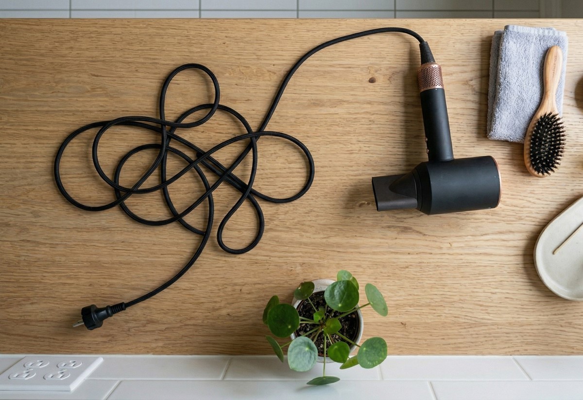 헤어드라이어 모습. 기사 이해를 돕기 위해 AI를 활용해 제작한 자료 사진입니다. 실제 모습과 다소 차이가 있을 수 있습니다.