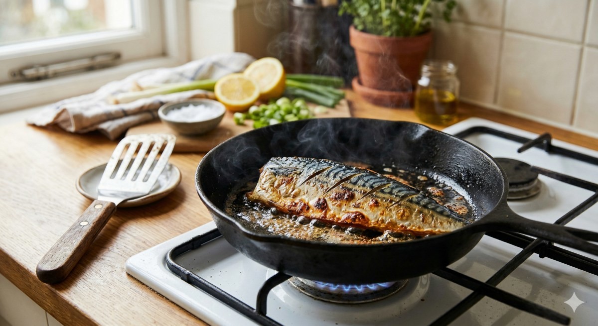 고등어 굽는 모습 (기사 이해를 돕기 위해 AI로 제작)